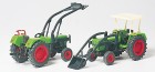 17922 Preiser Farm tractor DEUTZ D 6206 with BAAS forks and shovel (2 pc kit)